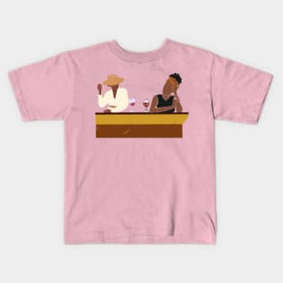 Black Women Drinking Kids T-Shirt